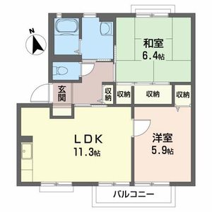 ディアス富田 102号室