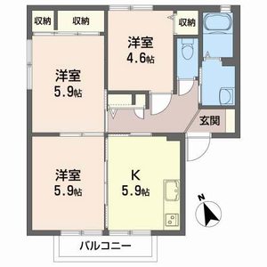 フラットすわＢ 201号-16