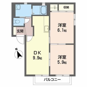 シティガーデン安積　Ｂ 201号-7
