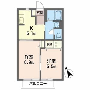 ガーデン・スクエア A 203号-4