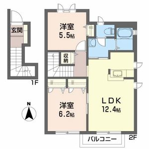 マリブインドルチェ五番館 202号-2