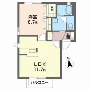 あかしあ壱番館 201号室