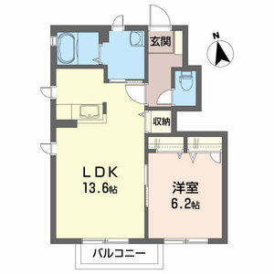 ガーデンヒルズＢ 102号室
