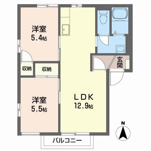 エステート岡ノ城Ｃ202-2