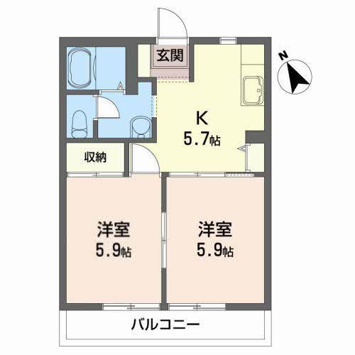 飯盛山ハイツＡ 205号-16