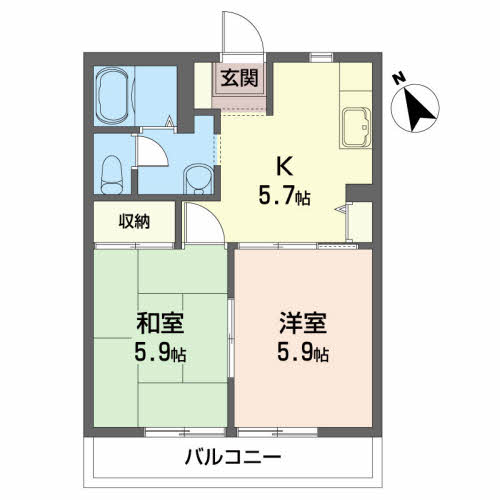 飯盛山ハイツＡ101-2