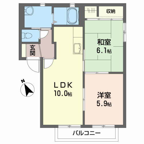 コーポサンライズ　Ｂ201-2