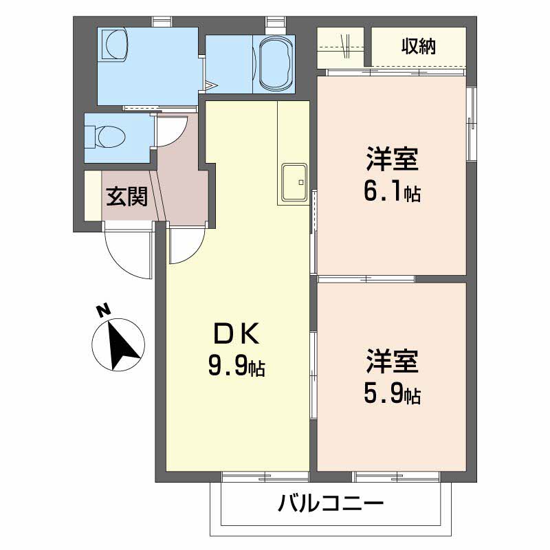 シティガーデン安積　Ｂ201-2