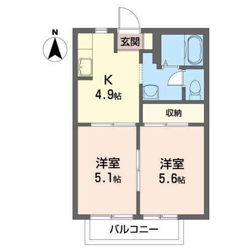 ハイツ白河 202号-16