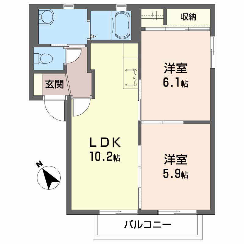 プレジオ石堂　Ａ 102号-16