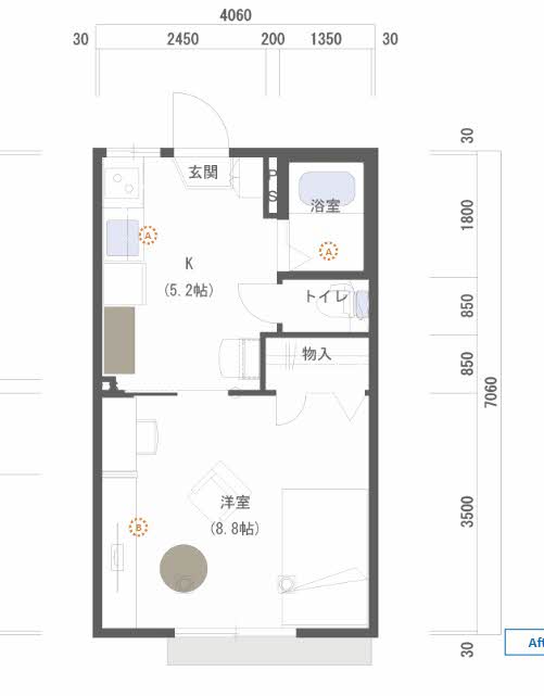 フレグランス大槻 103号-3