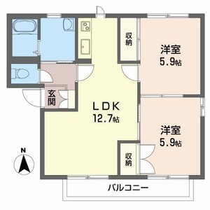 コーポヤナイ　Ｂ 202号室