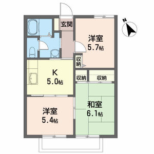 リバーサイド　Ａ 201号室