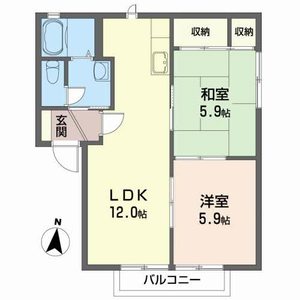 ＡＸＩＳ　ＳＵＮＬＩＧＨＴ　玉川 202号室