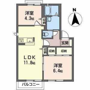 メルベーユサーラＡ 202号室