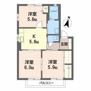 スプリングコートＢ 102号室