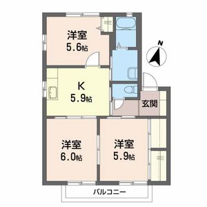 スプリングコートＢ 201号室