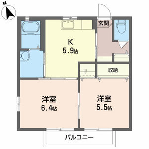 ディアパレスＢ 103号室