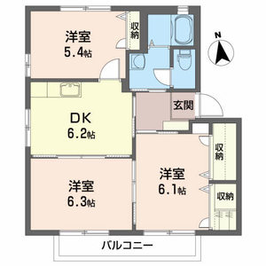 コーポヤナイE 202号-3
