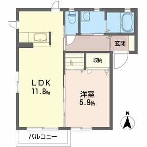 シェルブルーＢ 201号室
