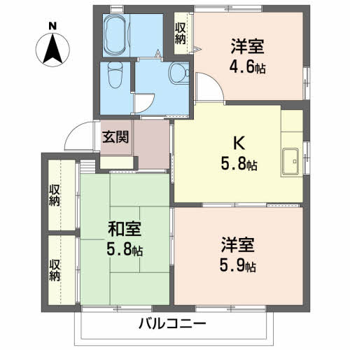 グランドール北町Ｂ201-2