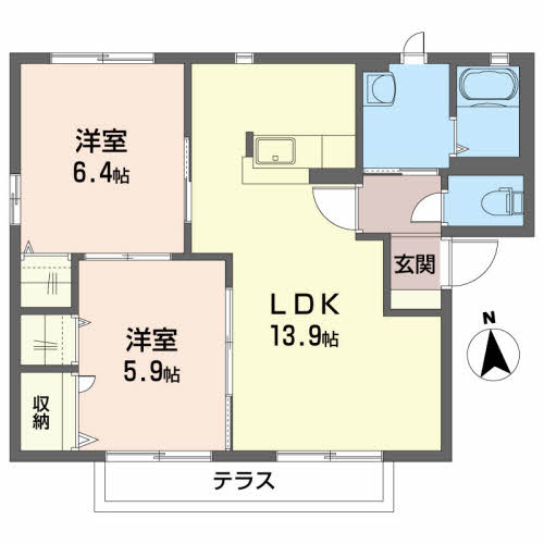 コーポヤナイＤ101-2