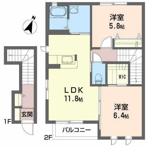 コーポヤナイＨ201-2
