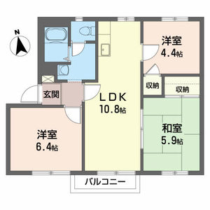 キャッスル秋峰　Ｅ 201号-2