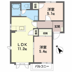 ボン・エスポアールＣ 202号室