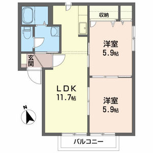 レオーネ　Ａ館 202号室