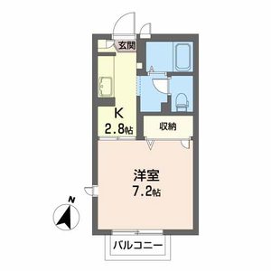 アヴニール北仙北Ⅱ 202号室