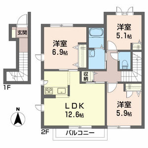 ミオ　ポラーレ　Ａ 201号室