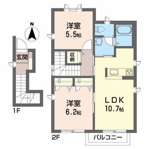 ミックハウス　Ｂ 201号-3