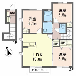シャーメゾン館向　Ａ 201号室