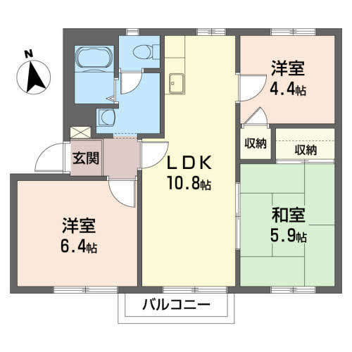 キャッスル秋峰　Ｅ201-2