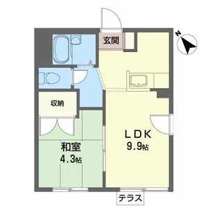 パークサイド古城　Ｂ 103号室