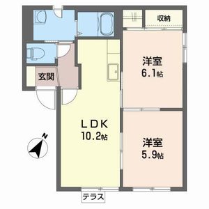 サイクルロード桜台　Ｂ 102号室