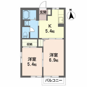 パレス・アザレアＤ 102号室