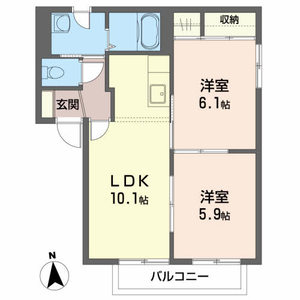 アーバンハイツＴ　Ⅰ 202号室