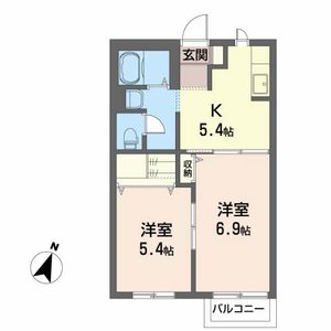 ビューハイツ山崎町　Ｃ 202号室