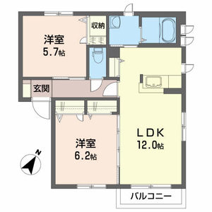 シャーメゾン高屋敷　Ｂ 102号室
