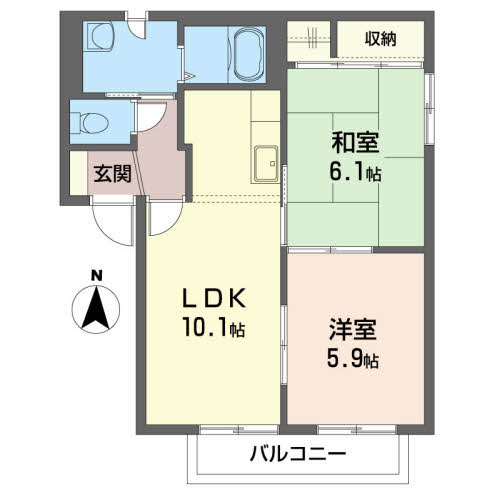 サンヴェルデ西大通り　Ｄ202-2