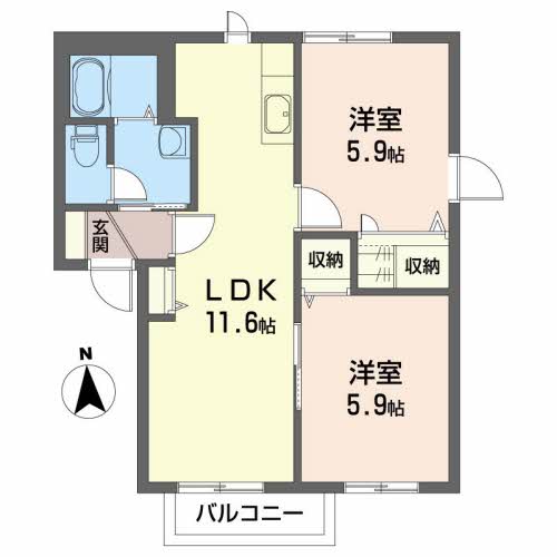 メゾン中町　Ａ 202号-5