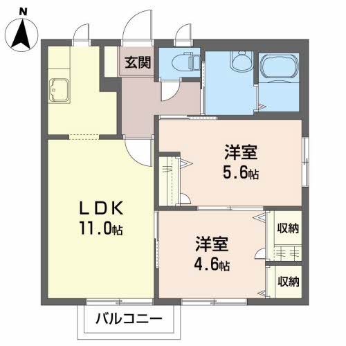 ハイツ西地蔵野 C 101号-2