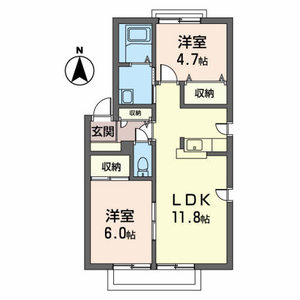 リバティハウスⅡ 201号室