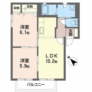ヴェルドミール御所野Ａ 101号室