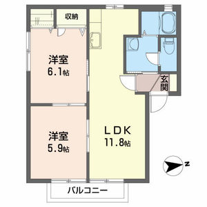 ヴィラハピネス 201号室