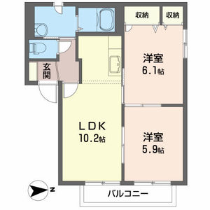 フォンターナＣ 202号室