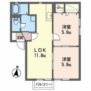 アイユウパレスＫ９ 202号室