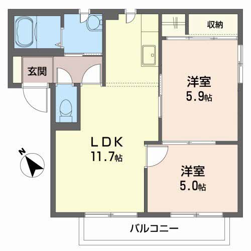 シャーメゾン日吉Ｃ202-2
